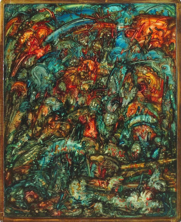 Erwin Trum - 1983 - Bois - 80x100 cm