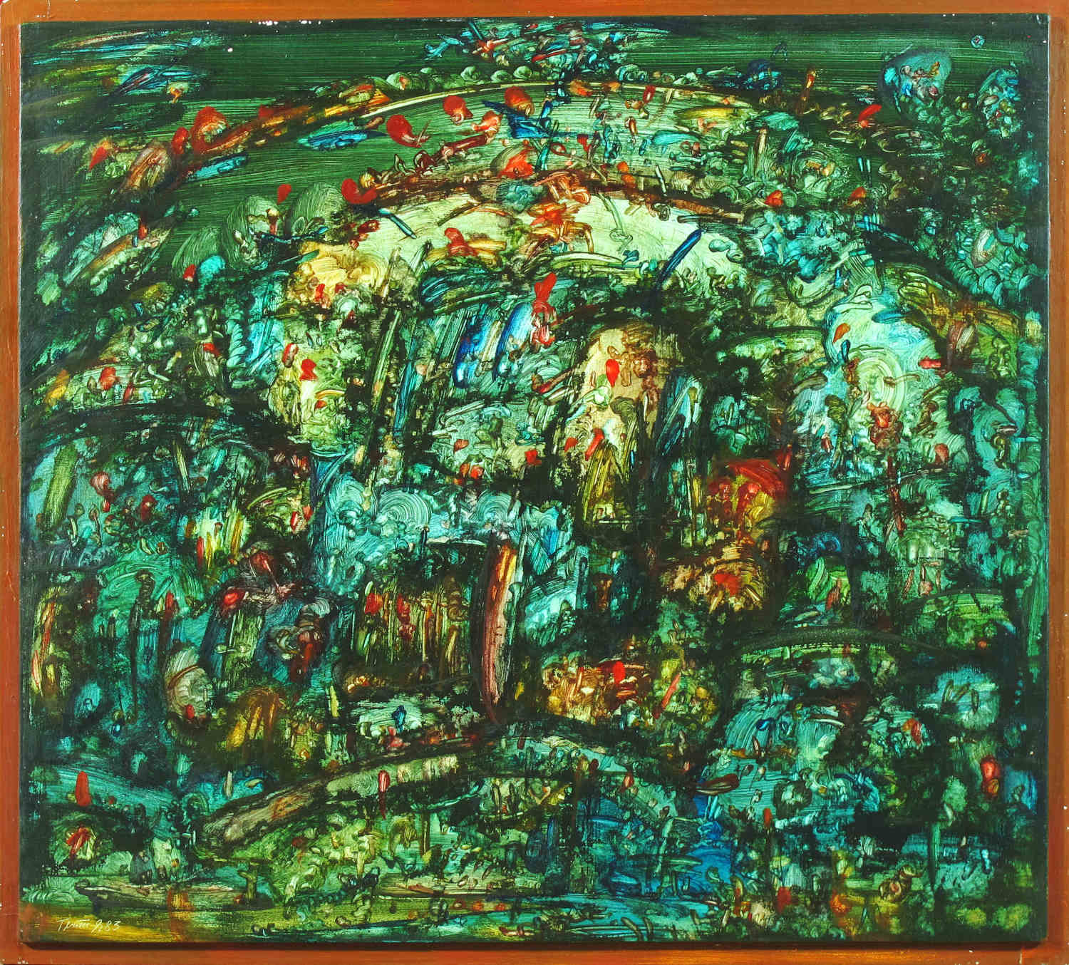 Erwin Trum - 1983 - Bois - 105x95 cm