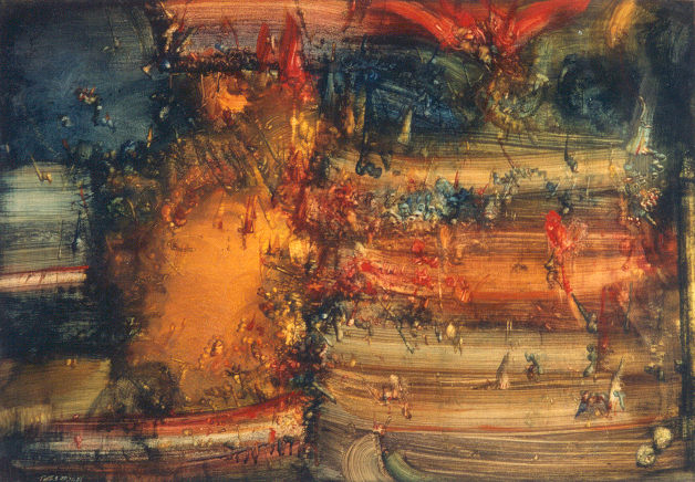 Erwin Trum - 1986 - Bois - 110x80 cm