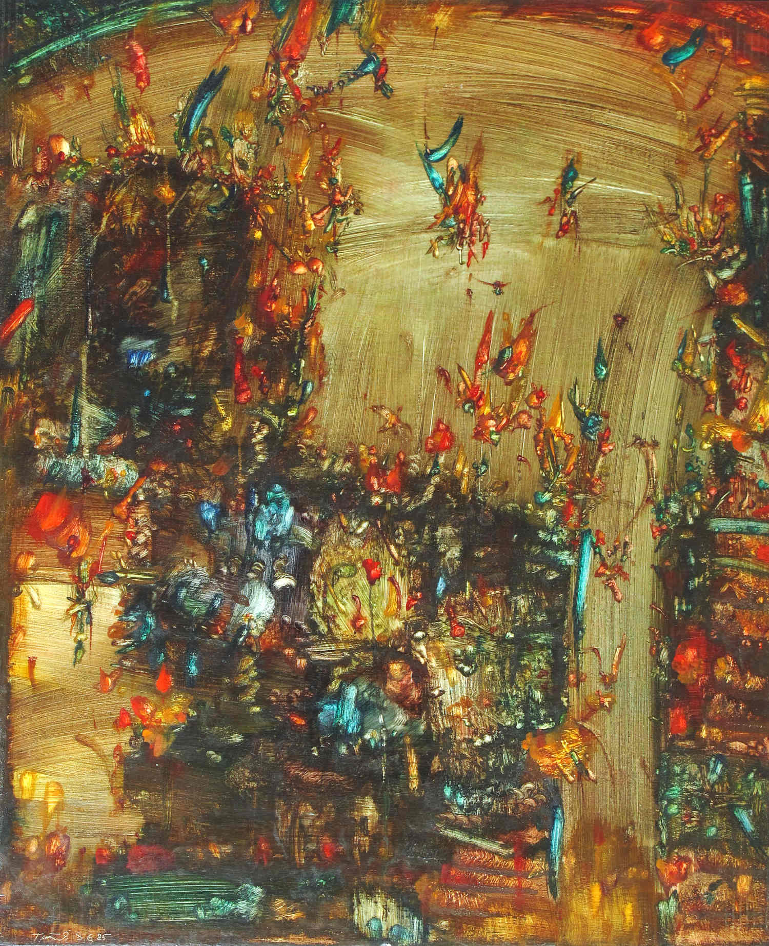 Erwin Trum - 08/06/1985 - Bois - 90x110 cm
