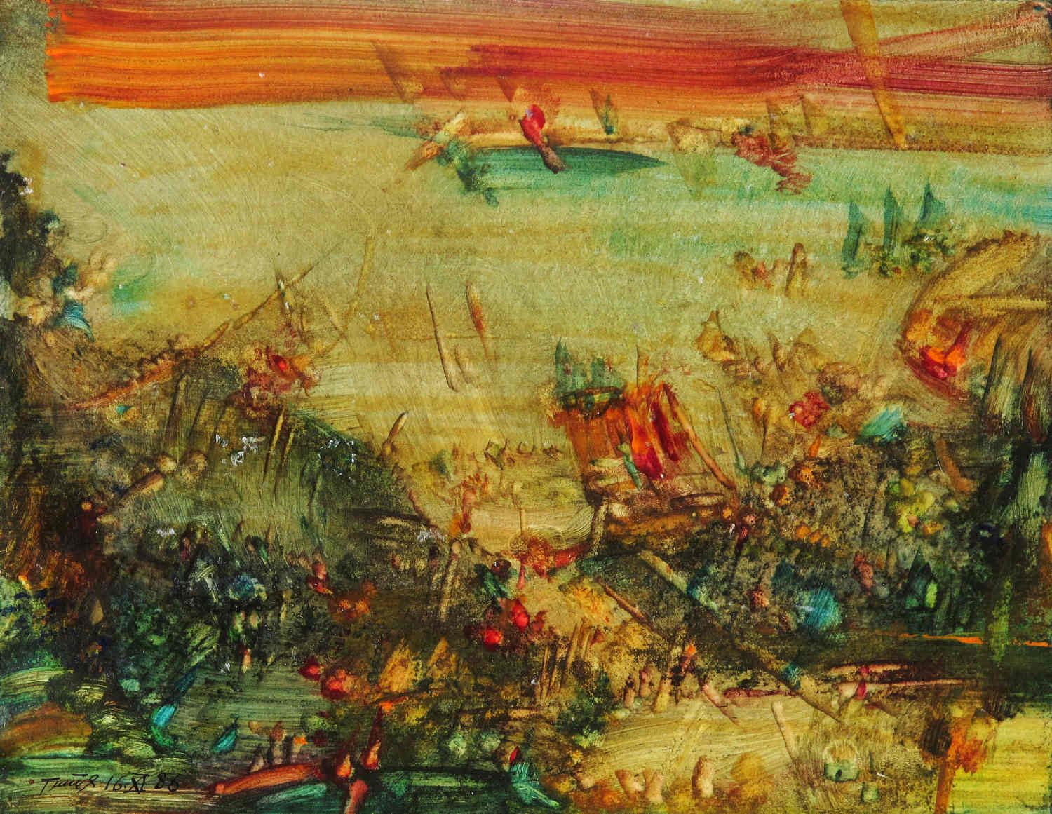 Erwin Trum - 16/11/1986 - Papier - 33x26 cm