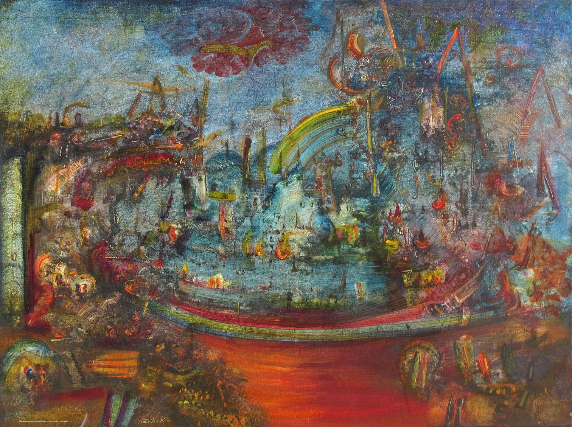 Erwin Trum - 19/10/1992 - Toile - 73x92 cm Erwin Trum - 19/10/1992 - Toile - 73x92 cm