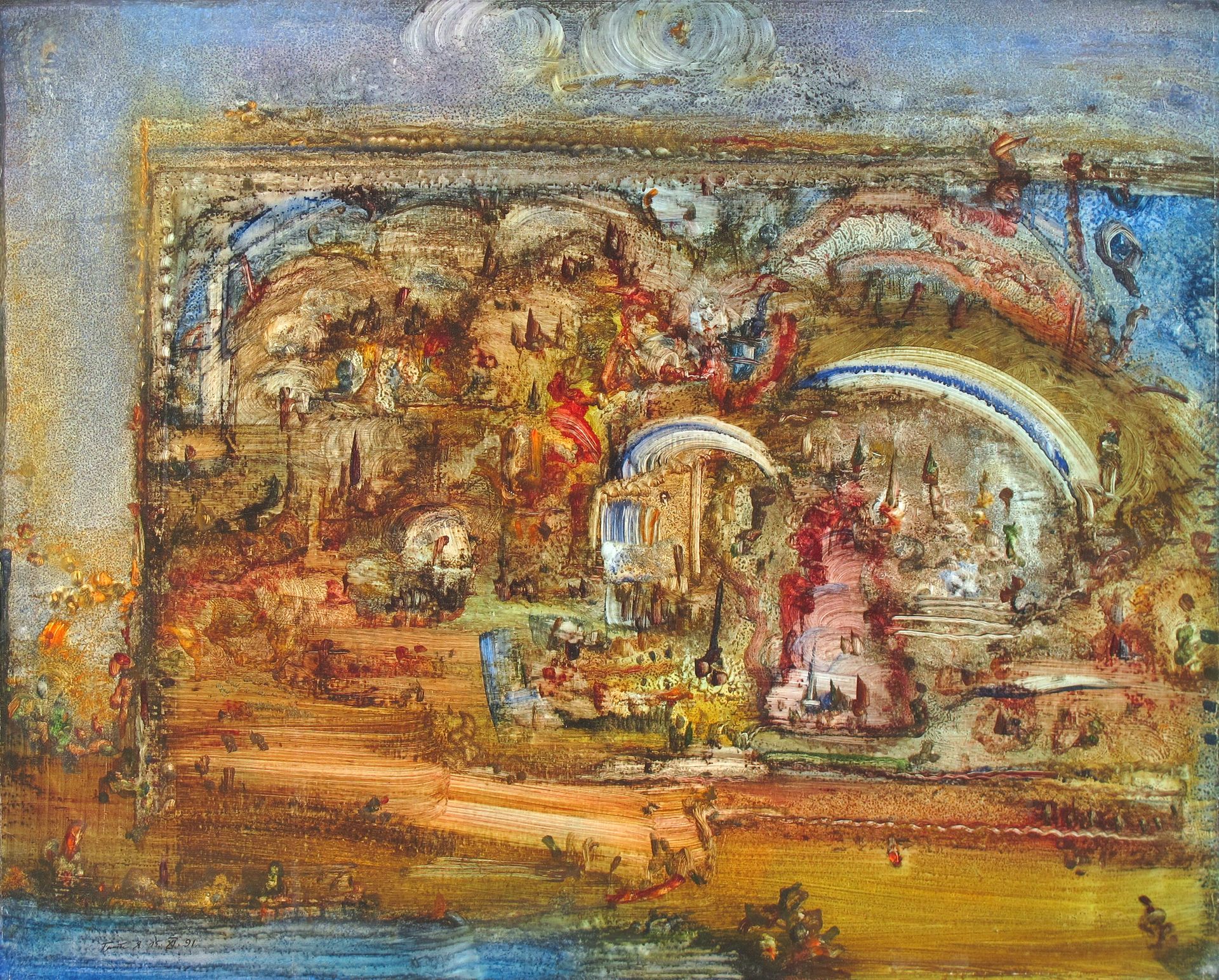 Erwin Trum - 15/11/1991 - Bois - 100x80 cm