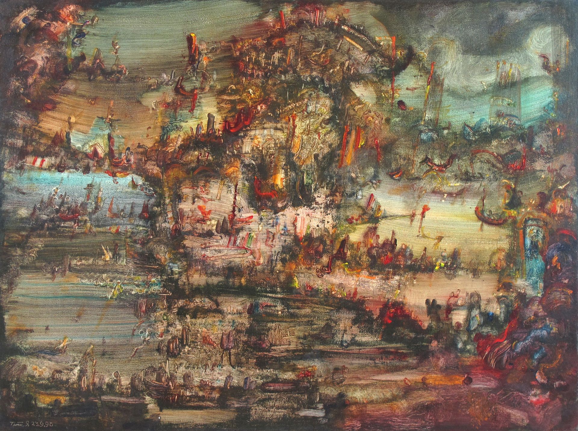 Erwin Trum - 23/09/1990 - Toile - 130x97 cm Erwin Trum - 23/09/1990 - Toile - 130x97 cm