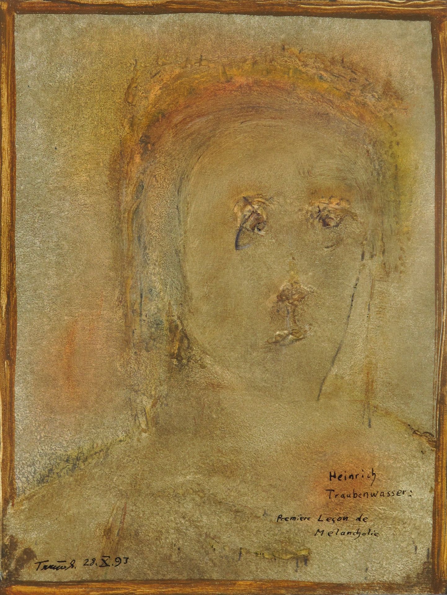 Erwin Trum - 28/10/1993 - Première leçon de mélancolie - Papier  -  29x38 cm