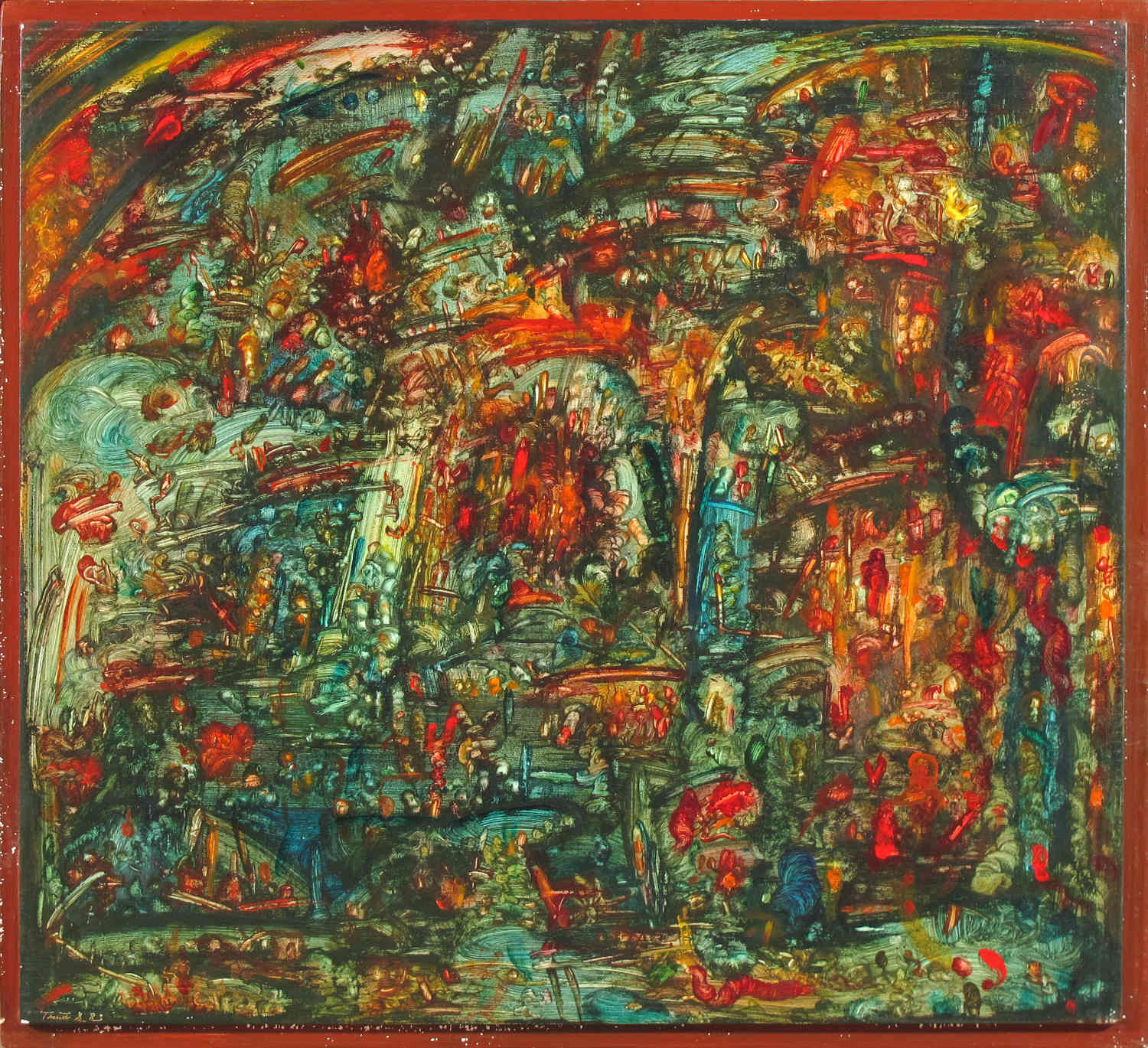 Erwin Trum - 1983 - Bois - 105x95 cm