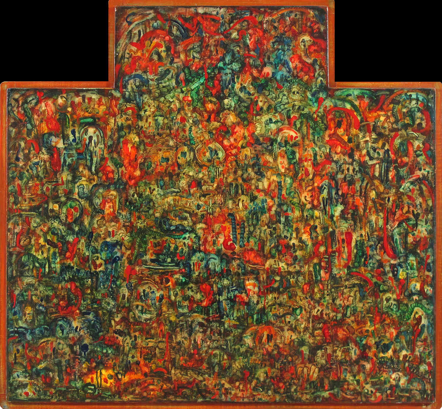 Erwin Trum - 1981 - Bois - 135x126 cm