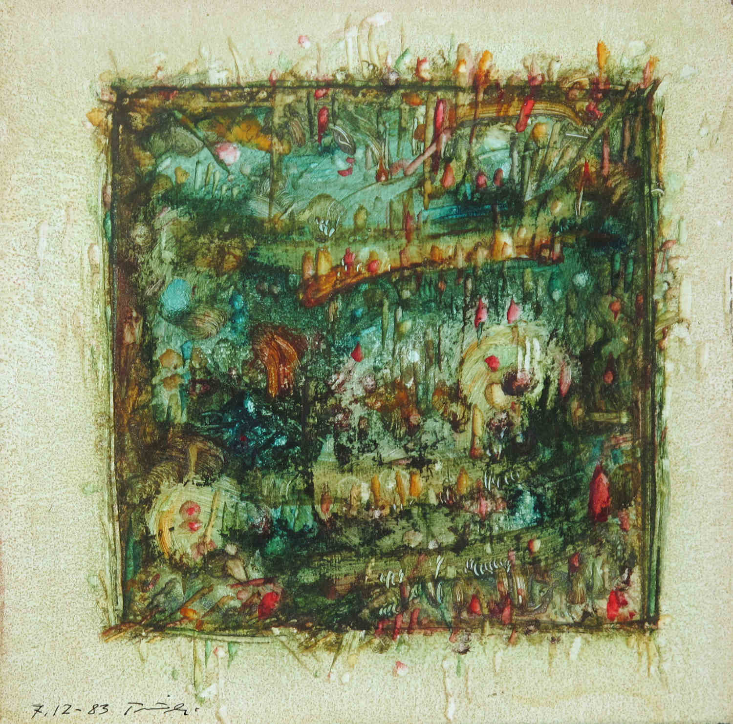 Erwin Trum - 07/12/1983 - Papier - 26x26 cm