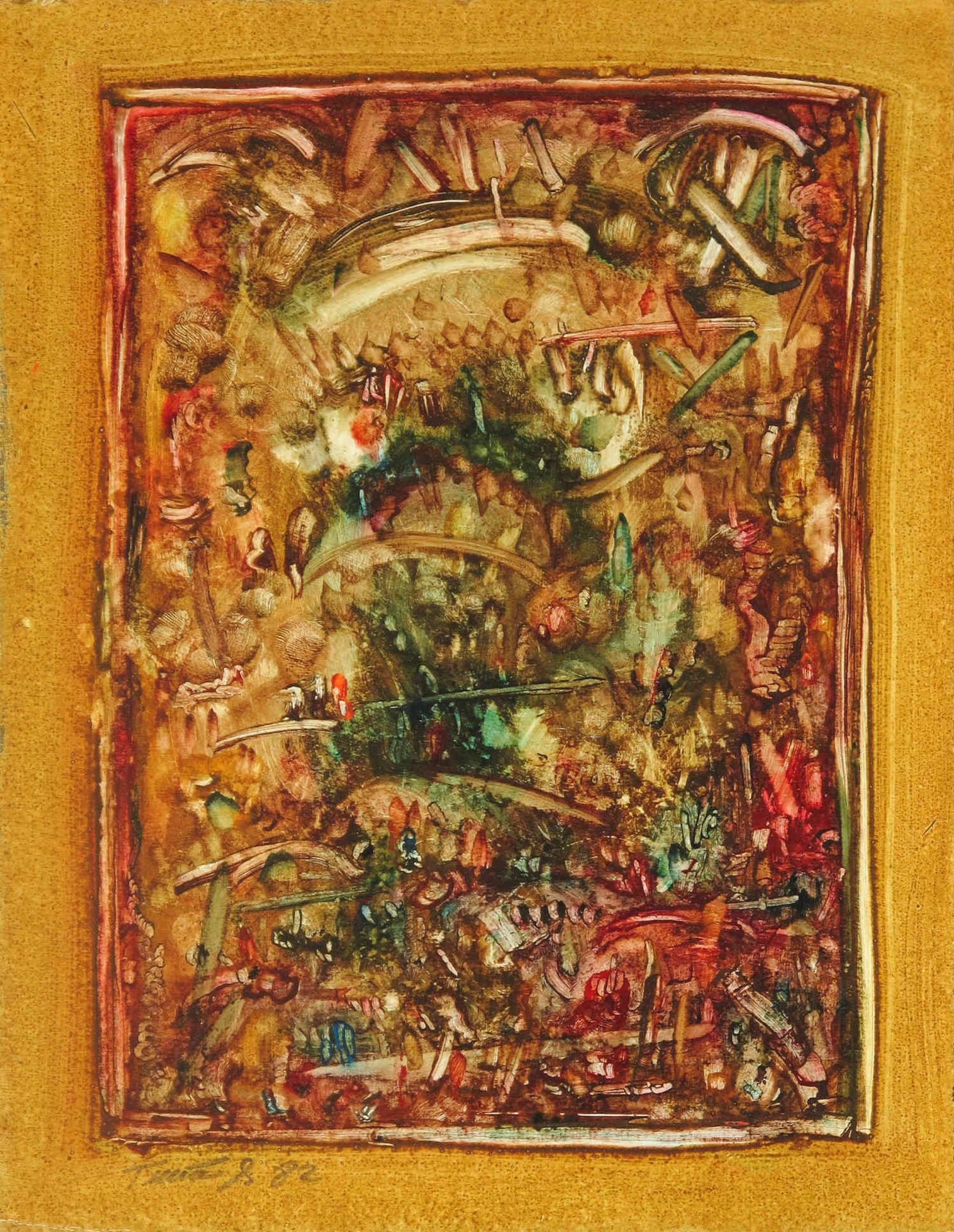 Erwin Trum - 1982 - Papier - 36x33 cm