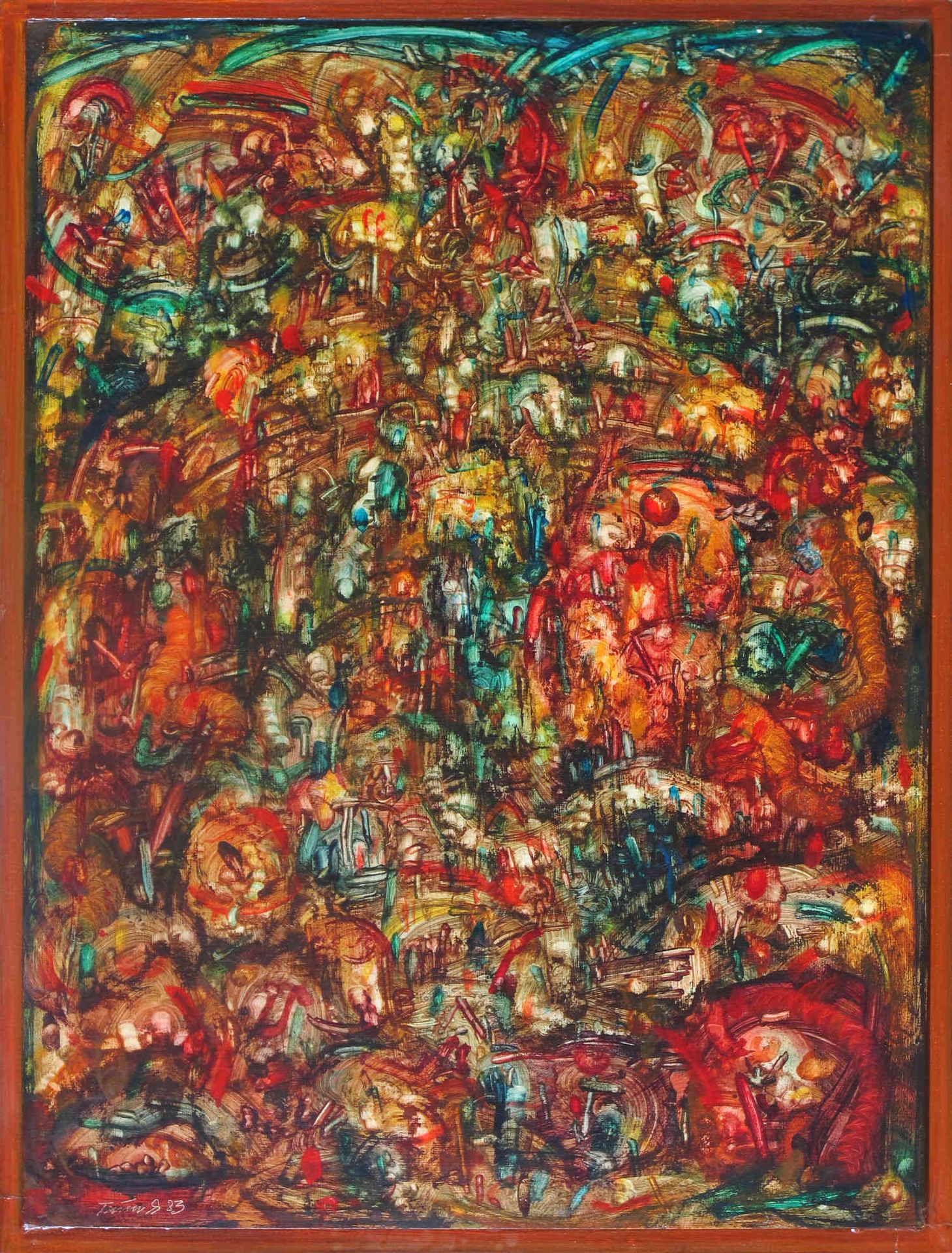 Erwin Trum - 1983 - Bois - 64x84 cm Erwin Trum - 1983 - Bois - 64x84 cm