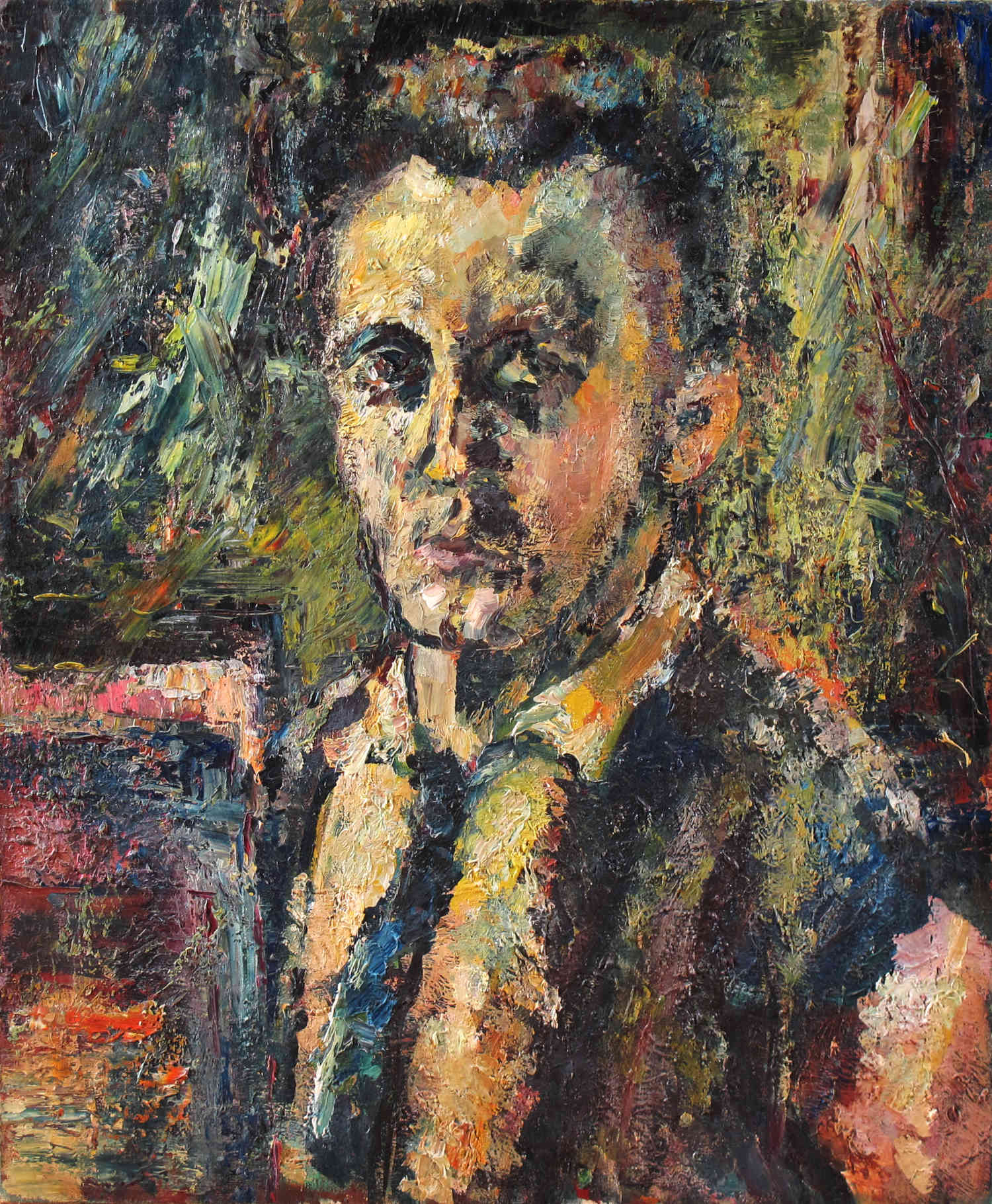 Erwin Trum - Autoportrait - Février 1959 - Toile - 50x61 cm Erwin Trum - Février 1959 - Toile - 50x61 cm