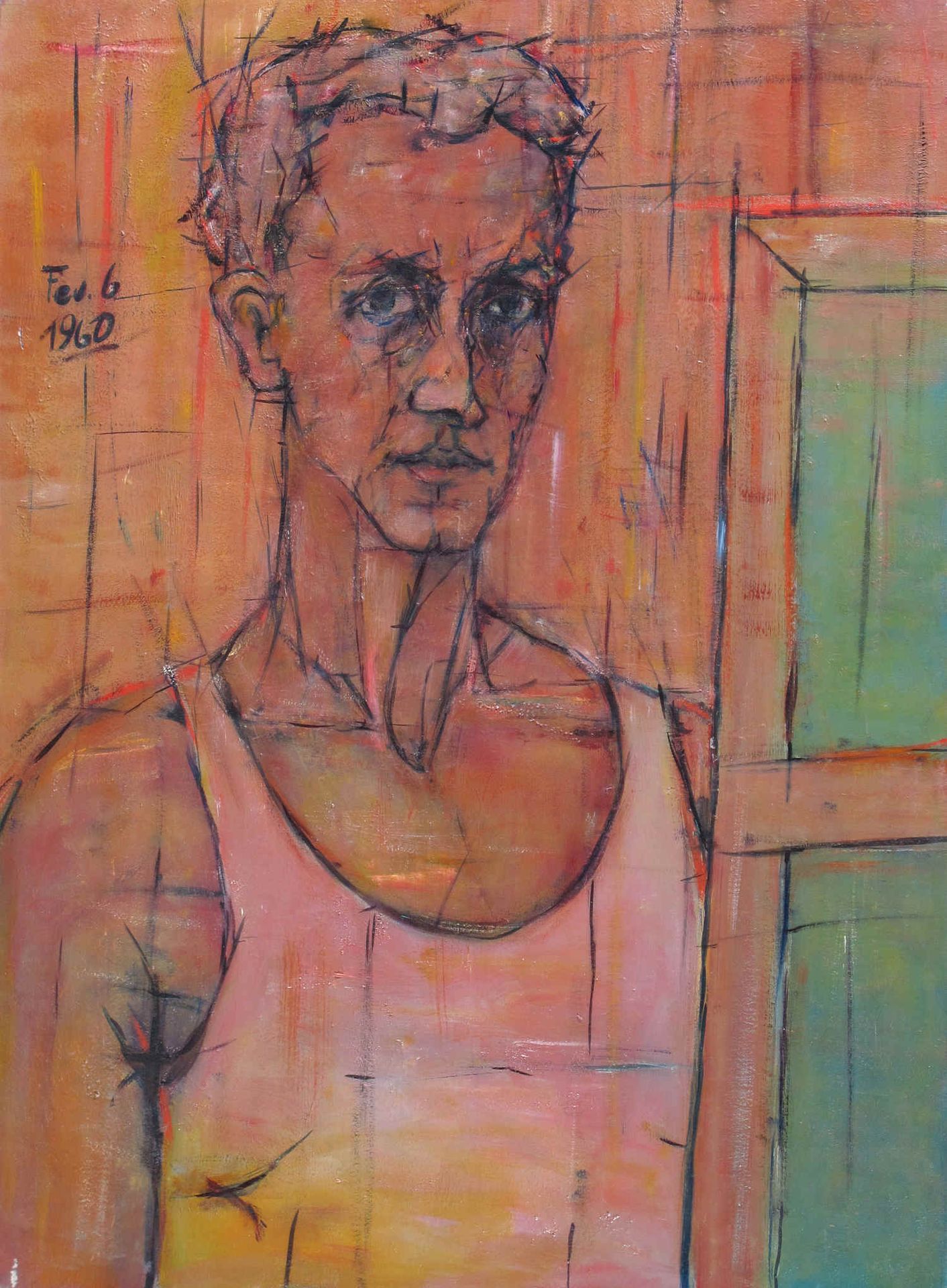 Erwin Trum - Autoportrait - 06/02/1960 - Toile - 60x81 cm Erwin Trum - 06/02/1960 - Toile - 60x81 cm