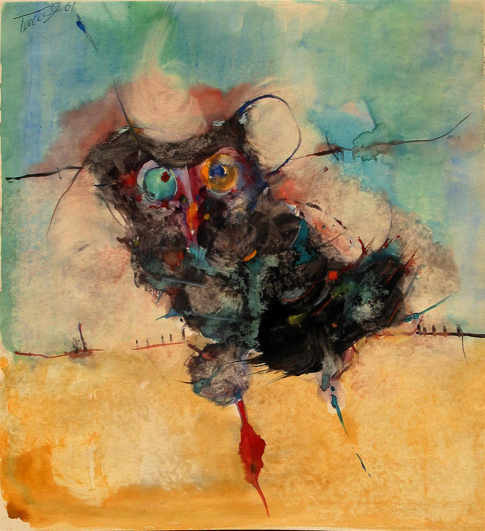 Erwin Trum - 1961 - Papier - 36x40 cm Erwin Trum - 1961 - Papier - 36x40 cm