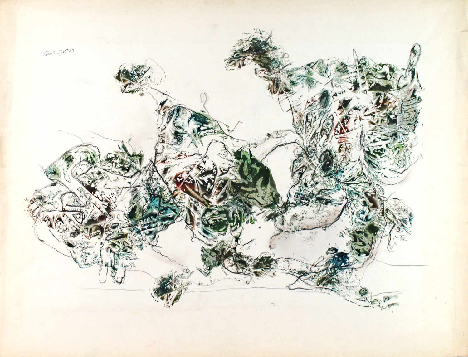 Erwin Trum - 1963 - Monotype - 65x50 cm Erwin Trum - 1963 - Monotype - 65x50 cm
