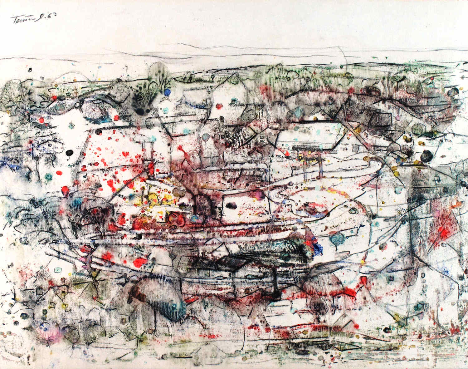 Erwin Trum - 1963 - Papier - 55x35 cm Erwin Trum - 1963 - Papier - 55x35 cm