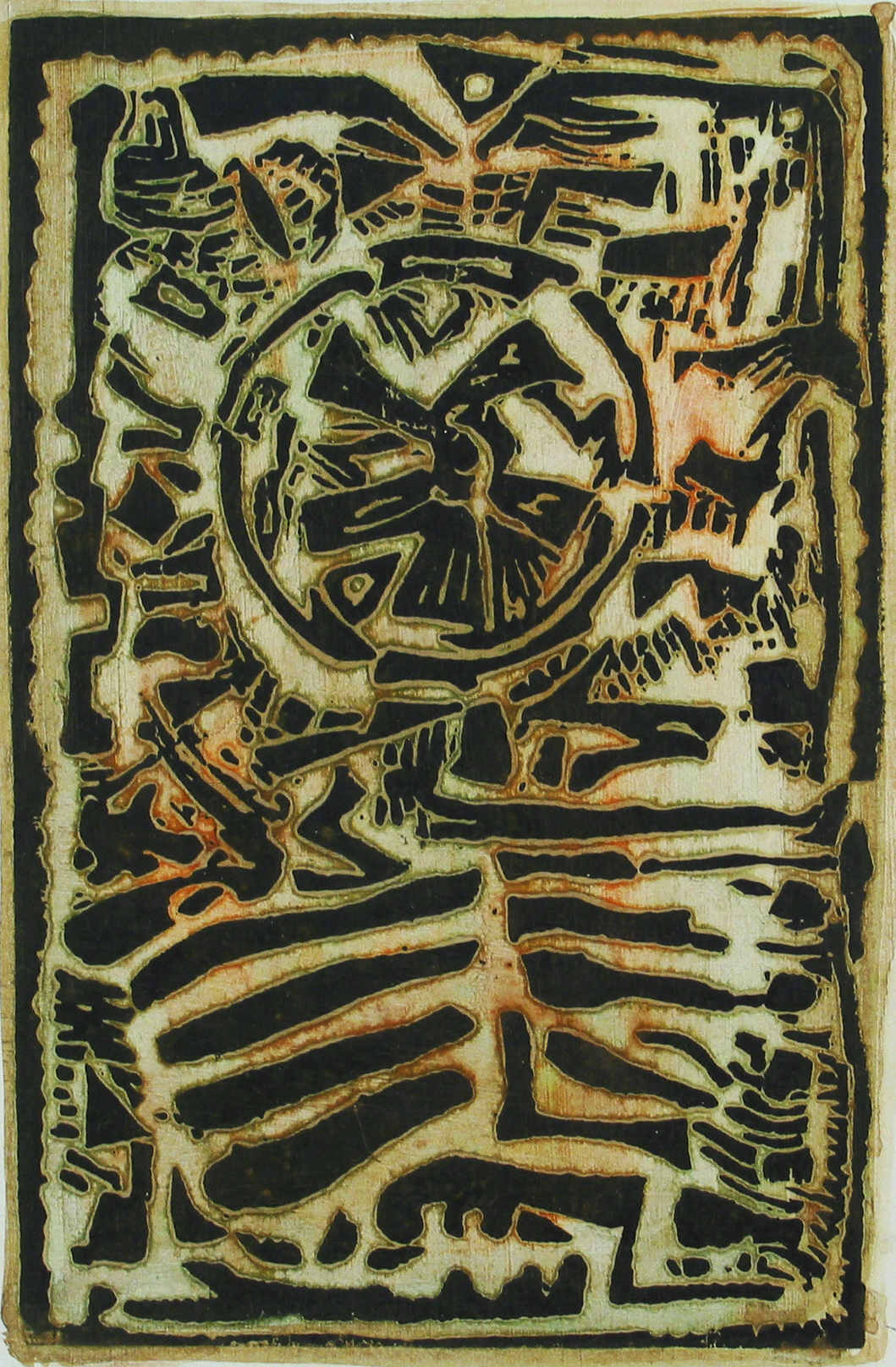 Erwin Trum - 1967 - Linogravure - 16x23 cm Erwin Trum - 1967 - Linogravure - 16x23 cm
