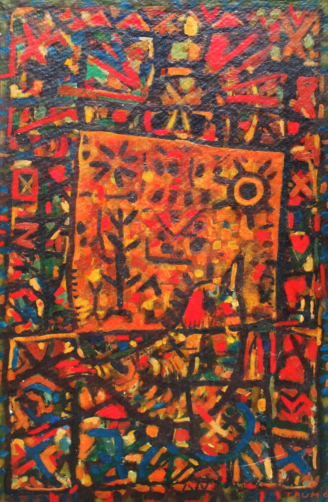 Erwin Trum - 1966 - Bois - 72x91 cm Erwin Trum - 1966 - Bois - 72x91 cm